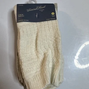 Universal Thread Socks Multicolor 3 Pack, 4-10 Shoe Size Crew Socks Cotton Blend - Picture 1 of 3