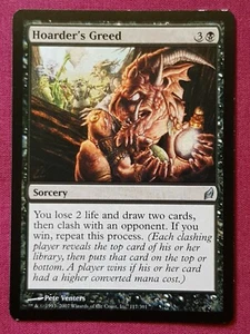Magic The Gathering LORWYN HOARDER'S GREED black card MTG - Picture 1 of 2