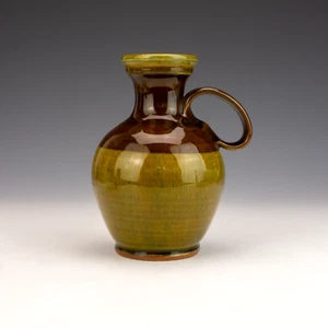 Vintage Godshill Studio Art Pottery - Mustard & Brown Glazed Jug - Picture 1 of 5