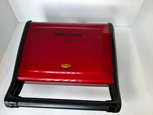 George Forman Grilling Machine GRV120R Red, preowned and tested   - Picture 1 of 9