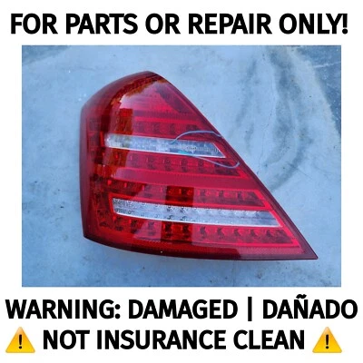 (DAMAGED) 2010 2011 2012 2013 Mercedes Benz S550 S600 Left Driver Tail Light - Image 1 of 4