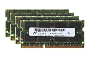 4pcs Micron 2GB 2RX8 DDR3 1066MHz PC3-8500S 204PIN SO-DIMM Laptop Memory RAM &_ - Picture 1 of 8