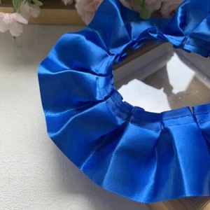 Borde de cinta de satén plisado con volantes de 5,5 yardas - 40 mm (1,57") de ancho - artesanía de boda - Imagen 1 de 26