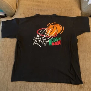 Vintage Mountain Dew Basketball T-Shirt Schwarz Herren XL - Bild 1 von 12