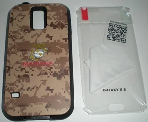 Dual Layer Hybrid Hard Case for Samsung Galaxy S5, 1 PET film screen protector - Picture 1 of 4