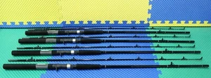 Okuma Black Classic Pro 7' 0" Lead Core Trolling Rod CP-LC-70 4-Pack! - Picture 1 of 6