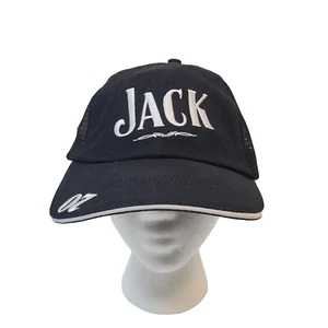Jack Daniels 20 Black White Embroidered Mesh Trucker Baseball Cap Hat No 7 - Picture 1 of 10