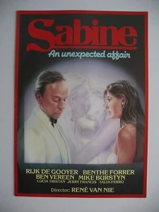 Sabine 1982 René van Nie Mike Burstyn Rijk de Gooyer dossier de presse - Afbeelding 1 van 3