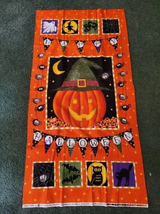 Pumpkin Party Kit Wall Hanging 24 X 44 completed MODA fabric made in Japan READ - Picture 1 of 6