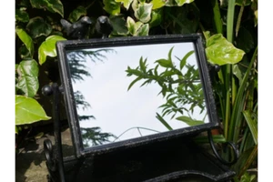 N.o 3482 bonito espejo de maquillaje Shappy Chic baño RETRO idea de regalo decoración - Imagen 1 de 12