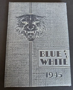Vintage 1945 White Pine (Ely Nevada NV) High School Yearbook "Blue and White" - Picture 1 of 13