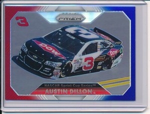 AUSTIN DILLON 2016 PANINI PRIZM RACING RED WHITE & BLUE PRIZMS REFRACTOR #50