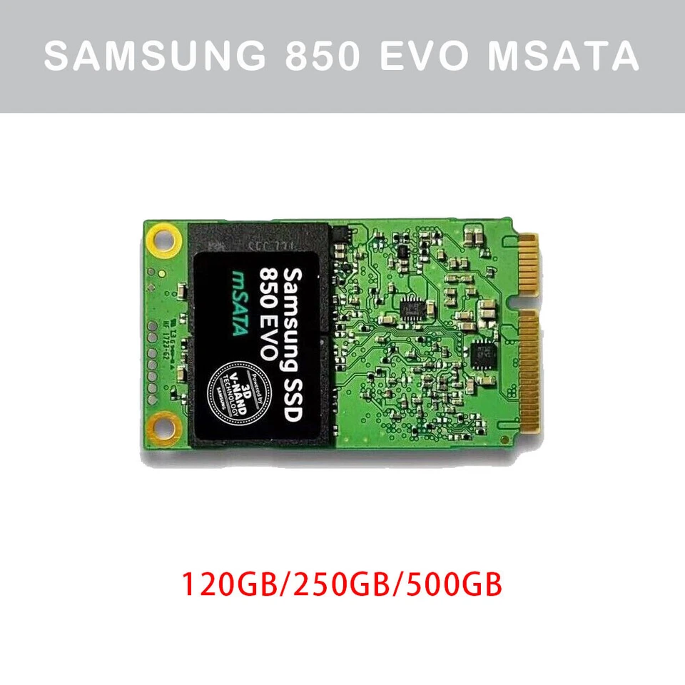 Samsung 850 EVO mSATA 120GB 250GB 500GB 1TB 3D V-NAND 6Gb/s Solid State Drive - Image 1 of 1