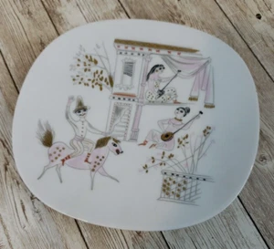 Plato de Colección Bele Bachem Rosenthal Selb Alemania Adorable Teatral - Años 50/60 - Imagen 1 de 8