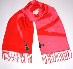 Victoria's Secret Winter Angel Collection rosa rot Lippenstift Fransen Schal - Bild 1 von 6