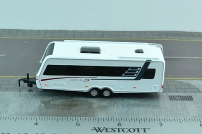 Casa rodante Schuco cámper remolque metal fundido a presión escala 1:87 HO Foto 1 de 3