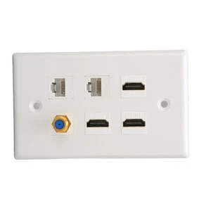 Ethernet -Wandplatte HD -Multimedia -Schnittstelle Wallplatte TV F -Kopfprofi - Bild 1 von 22