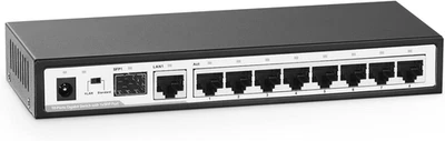 Switch Ethernet Gigabit a 10 Porte, 8 Porte 100/1000Mbps, 1 Uplink Gigabit, 1 SF - Immagine 1 di 4