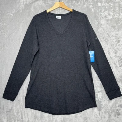 Columbia Pine Peak LS Túnica Térmica Mujer Grande Gris Manga Larga Camisa Nueva Foto 1 de 4