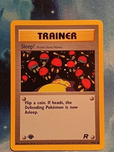 1. Auflage Schlaf! 79/82 - Team Rocket - Pokemon Karte - LP - Bild 1 von 2