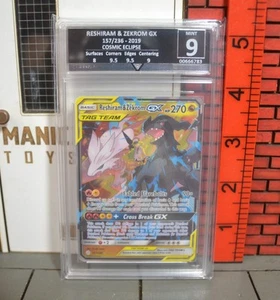Pokemon Karte - Reshiram & Zekrom GX 157-236 - Graded - Get Graded - 9 - Bild 1 von 3