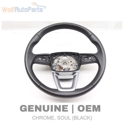 2018-2024 AUDI SQ5 - 3-Spoke Leather Sport Steering Wheel 80A419091CC - Image 1 of 4