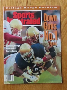 BC EAGLES vs NOTRE DAME FIGHTING IRISH Sports Illustrated 1993 Magazine NO LABEL - Picture 1 of 1