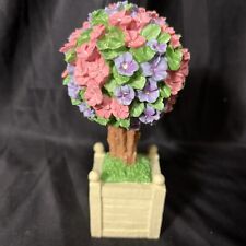 Dept. 56 Snowbunnies Spring Pink & Purple Topiary Flowering Tree New