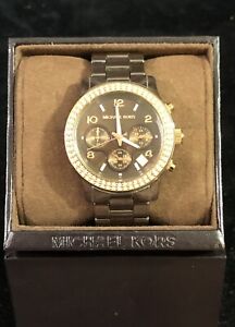 Michael Kors Ceramic Ladies Chronograph Watch 5517