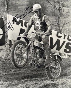 JEFF SMITH SIGNED AUTOGRAPHED 8x10 PHOTO BRITISH MOTOCROSS LEGEND BECKETT BAS - Picture 1 of 2