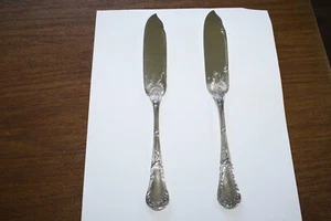 Silverplate by Christofle Fish Serving Knife 9 inch lot of 2 - Picture 1 of 5