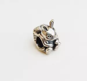Genuine Pandora Charm Bead "Cute Easter Bunny" 791121 - retired - Picture 1 of 2