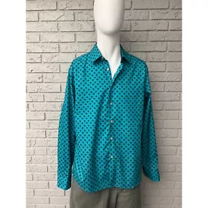 Camisa John Lennon Verde Negro Lunares Manga Larga Talla XL - Imagen 1 de 8