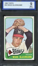 1965 TOPPS #44 WADE BLASINGAME ISA 9 (RC) BRAVES  *ADT4998