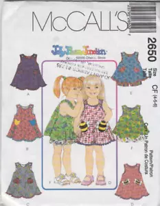 Modello da cucito McCall's 2650 Abito per bambini o top e pantaloncini pull-on - Foto 1 di 2