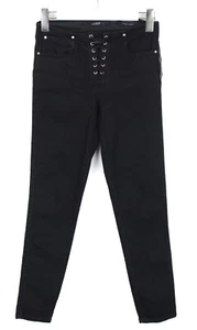 Guess Sexy Curve Jeans Damen W26 Seitenreißverschluss Für Freizeit Black Dehnbar - Bild 1 von 7