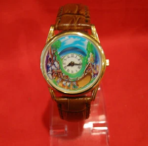 ANIMATED DISNEY 7 DWARFS frm SNOW WHITE WATCH - WORKING - NEW BATTERY - NOT USED - Picture 1 of 8