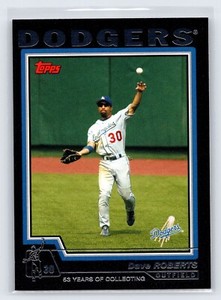 DAVE ROBERTS 2003 Topps Black Border #242 Los Angeles Dodgers Serial #'d 08/53