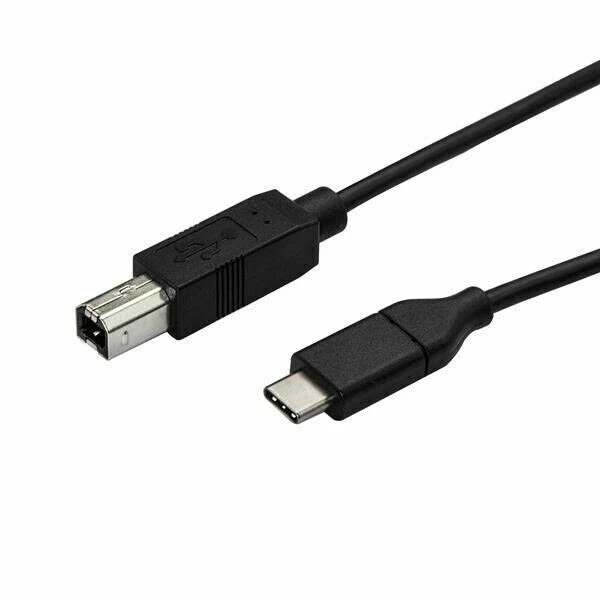 StarTech USB2CB3M 3m 10 ft USB C to USB B Printer Cable - M/M - USB 2.0 - USB C - Image 1 of 1