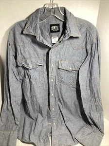 Key Est. 1908 shirt, Mens Size M, Grey, Cotton, Pearl Snap, Long Sleeve - Picture 1 of 3