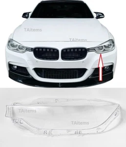 LEFT HEADLIGHT LAMP GLASS LENS COVER LAMPSHADE FOR BMW F30 F31 LCI 2015-2018 - Picture 1 of 3