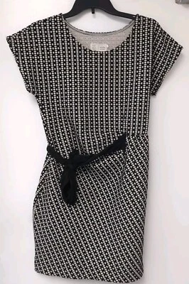 Vestido para mujer ANTHROPOLOGIE SATURDAY SUNDAY ISABEL talla M negro blanco con lazo lateral Foto 1 de 3