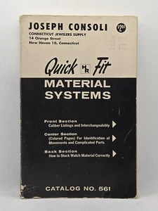 Vintage 1961 No.561 HR Quick Fit Watch Repair Parts Catalog – Read Description - Bild 1 von 5