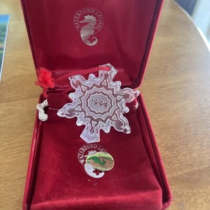 Waterford Crystal Snowflake 1998 Signed Ornament - Picture 1 of 1