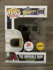 Invisible Man CHASE #608 2018 Walgreens Exclusive Funko Pop Horror Vaulted RARE - Picture 1 of 6