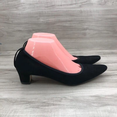 Zapatos de tacón Paul Mayer Attitudes para mujer 9 B Riv negros de gamuza sin cordones Foto 1 de 4