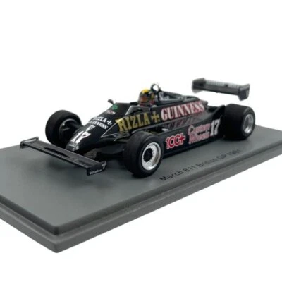 Modellino F1 Spark 1/43 March 811 British GP 1981 #17 D. Daly - Immagine 1 di 4