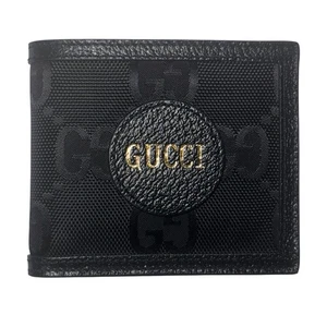 Nuevo GUCCI Off The Grid Negro Doble Cartera Hombre Cuero Lujo Nuevo - Imagen 1 de 10