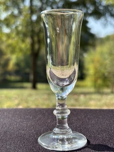 MCM Libbey Klarglas Georgian 4 1/8 Zoll Cordial Stiel 0,9 Unzen Oblate Stiel EUC - Bild 1 von 6