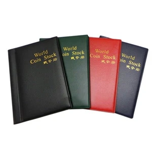 Elegant 120 Pocket Coin Album Book for Collectors Available in Multiple Colors - Picture 1 of 27